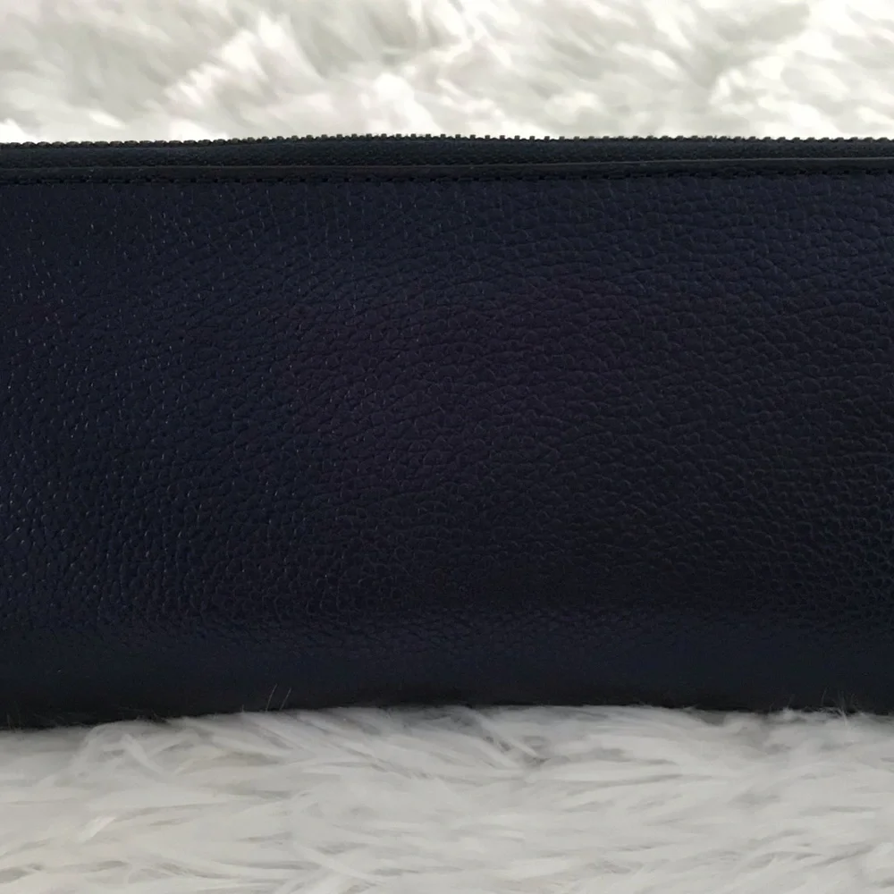 MICHAEL KORS Adele Midnight Leather Zip Around Continental Wallet‎
